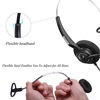 Picture of Arama 2.5mm Telephone Headset Mono with BOOM Mic Volume Mute for Cisco Linksys SPA Polycom Panasonic Zultys Gigaset Grandstream Office IP and Cordless Dect Phones (CTH-J25)