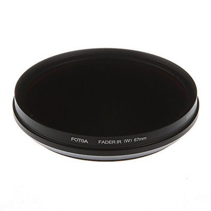 Picture of Runshuangyu 67MM Optical Glass Circular Infrared X-Ray Adjustable IR Pass Filter, Variable from 530nm to 750nm 590nm 680nm 720nm for DSLR Camera Photography