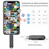 Picture of USB Flash Drive for iPhone 128GB Photo Stick LOMYGUS OTG Memory Stick External Storage Thumb Drive Compatible with iPhone/iPad/iOS/Android/Mac/PC (A-Silver128G)