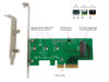 Picture of Ableconn PEXM2-SSD M.2 NGFF PCIe SSD to PCI Express x4 Host Adapter Card - Support M.2 PCIe (NVMe or AHCI) Type 2280, 2260, 2242 - PCIe SSD M.2 Adapter - PCIe 4.0/3.0 NVMe M.2 SSD Adapter