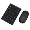 Picture of Wireless Numeric Keypad & Mouse Combo, Mini 2.4G 22 Keys Number Pad, Portable Silent Financial Accounting Numeric Keypad Keyboard Extensions with Wireless Mouse for Laptop, PC, Desktop