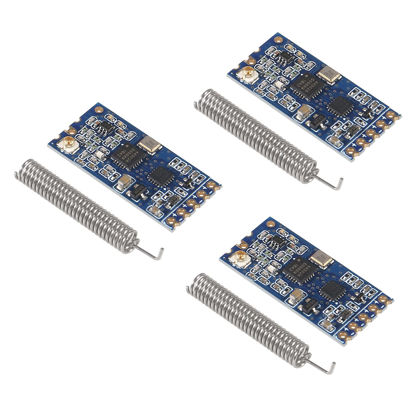 Picture of 3pcs HC-12 433Mhz SI4463/SI4438 Wireless Serial Port Module 1000M Replace Bluetooth with Antenna