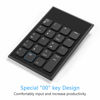 Picture of Yeemie Pro Wireless Number Pad and Mouse Combo, 2.4G Portable Ultra Slim USB Numeric Keypad and Mouse for Laptop, Notebook, Desktop, PC Computer- Just One USB Receiver