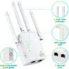 Picture of WiFi Extender Signal Booster Up to 4000sq.ft and 35 Devices, WiFi Range Extender, Wireless Internet Repeater, Long Range Amplifier with Ethernet Port, Access Point, 1-Key Setup, Alexa Compatible