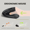 Picture of Perixx PERIMICE-713 Wireless Ergonomic Vertical Mouse - 800/1200/1600 DPI - Right Handed - Recommended with RSI User