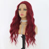 Picture of ANDRIA Red Wig Natural Wavy Wigs Synthetic Long Red Curly Wig for Kids Heat Resistant Fiber Middle Part Wig Dark Red Loose Wave Wigs for Women Bright Red Glueless Wig Colorful Daily Party Birthday Wig