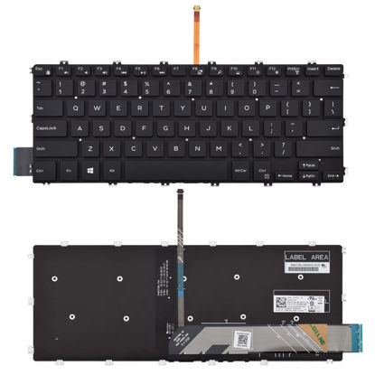 Picture of SUNMALL Replacement Keyboard Compatible with Dell Inspiron 5480 5481 5482 5485 5488 5491 5580 5581 5582 5585 5588 5591 7586 7386 7580 / Vostro 5481 5581 Laptop with Backlit US Layout