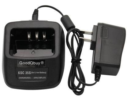 Picture of Charger KSC-35S is Compatible with Kenwood Radio KNB-45L Li-ion Battery TK3400 TK-2200LP TK-2300VP TK2400 TK-3200L TK-3302UK