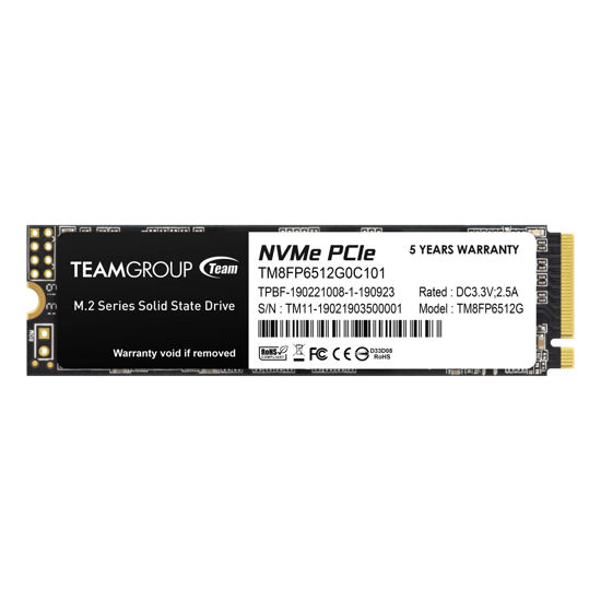 Picture of TEAMGROUP MP33 512GB SLC Cache 3D NAND TLC NVMe 1.3 PCIe Gen3x4 M.2 2280 Internal Solid State Drive SSD (Read/Write Speed up to 1,700/1,400 MB/s) Compatible with Laptop & PC Desktop TM8FP6512G0C101