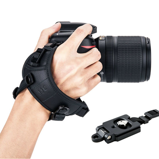 Picture of JJC Professional DSLR Camera Wrist Hand Strap Grip for Leica Q3 Nikon Z30 D850 D780 D7500 D7200 D7100 D5600 D3500 D5 D4s Coolpix P1000 Fuji X-S20 X-H2S X-T5 Olympus OM-5 Panasonic Lumix S5 II S5 IIX