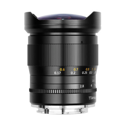 Picture of TTArtisan 11mm F2.8 Full Frame Ultra-Wide Fisheye Manual Lens for Sony E Mount A7, A7II (A7M2), A7III, (A7M3), A7R, A7RII (A7RM2), A7RIII (A7RM3), A7RlV(A7M4), A7S, A7S II (A7SM2), A7SIII (A7SM3), A9