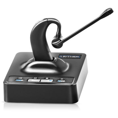 Picture of Leitner LH280 2-in-1 Wireless Office Headset with Mic - Computer and Telephone Headset - Phone Headsets for Office Phones - On-Ear