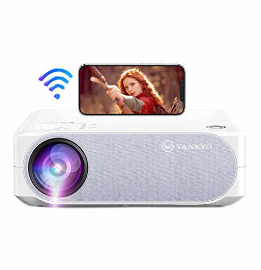 Picture of VANKYO 5G WiFi Projector, 2021 Upgraded Native 1080P HD Home Projector 300" Display&±50° Keystone, Support 5G Wireless Mirroring/4K/Smartphone/TV Stick/HDMI, Portable Projector for Outdoor Movies