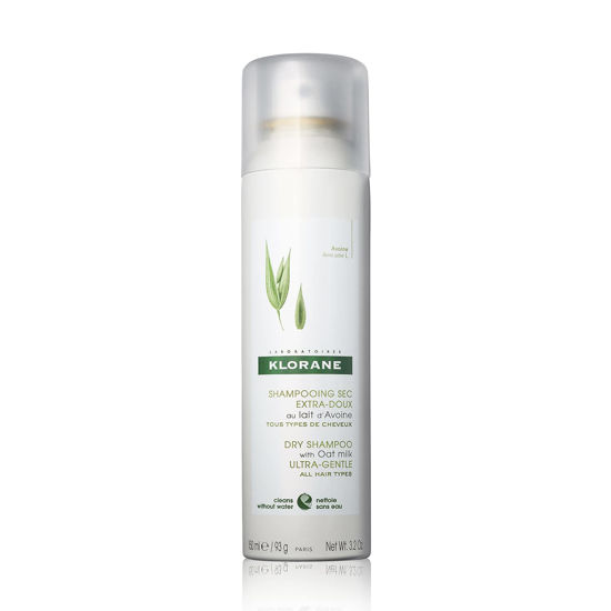 Picture of Klorane - Dry Shampoo With Oat Milk - Gentle Formula Instantly Revives Hair - Paraben & Sulfate-Free - 3.2 fl. oz.