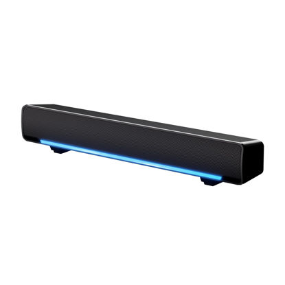 Picture of MARBOO [Upgraded] Computer Speakers for Desktop, Bluetooth Soundbar, 3.5mm Aux-in Connection, USB Powered Speakers for Desktop Monitor, PC, Laptops, Phones, Tablets, Xbox, Mac(with Lighting Control