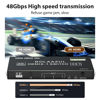 Picture of 4K HDMI 2.1 Switch 120Hz 3 in 1 Out, BolAAzuL 8K@60Hz HDMI 2.1 Splitter Switcher Selector Box 3-Port with Remote 4K 120Hz 2K 144Hz, HDMI Port Expander 3x1 HDR, 48Gbps, CEC, for Xbox Series X PS5