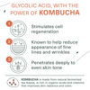 Picture of Botanic Tree Kombucha & Glycolic Acid exfoliating face wash for Aging skin - Kombucha Lipofilling effects and skin healthy probiotics and antioxidants