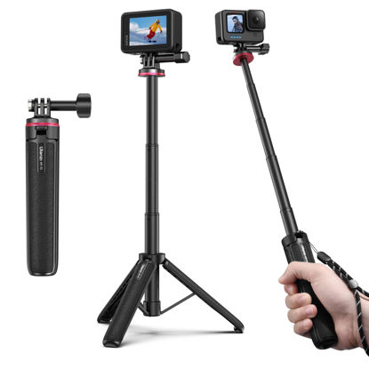 Picture of MT-72 Action Cam Extendable Tripod 19.7inch Selfie Stick for GoPro Insta 360 Small Portable Tripod Stand Handle Grip Vlogging Video Shooting Accessories