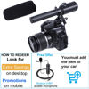 Picture of Nicama Cardioid Condenser Interview Vlog Microphone for DSLR Camera Nikon Canon Sony Mirrorless Camera DV Camcorder