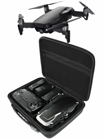 Picture of GOSCOPE MAVIC AIR GO CASE (DRONEGEAR EDITION) compact hardshell case DJI MAVIC AIR BODY, CONTROLLER, & 3 SPARE BATTERIES -WATER-RESISTANT NYLON TRAVEL CASE- DJI MAVIC AIR FLY MORE COMBO CARRYING CASE