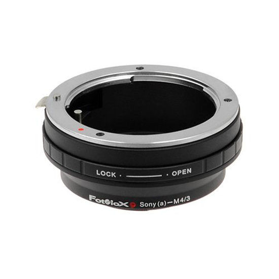 Picture of Fotodiox Lens Mount Adapter with Aperture Dial, Digital Sony Alpha, Minolta AF Lens to MFT Micro 4/3 Four Thirds System Camera Mount Adapter, for Olympus PEN E-PL1, E-PL1s, E-PL2, E-PL3, E-P2, E-P3, E-M, OM-D, E-M5, Panasonic Lumix DMC-G1, G2, G3, G