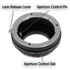 Picture of Fotodiox Lens Mount Adapter with Aperture Dial, Digital Sony Alpha, Minolta AF Lens to MFT Micro 4/3 Four Thirds System Camera Mount Adapter, for Olympus PEN E-PL1, E-PL1s, E-PL2, E-PL3, E-P2, E-P3, E-M, OM-D, E-M5, Panasonic Lumix DMC-G1, G2, G3, G