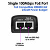 Picture of iCreatin 3-Pack Wall PoE Injector Power Suppy Over Network Adaptor 802.3af 48V 24W 0.5A for Security IP Cameras IP Phones, 10/100Mbps