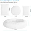 Picture of Newborn Photography Props, SPOKKI 5PCS Baby Photoshoot Set with Photo Donut, Pillow and Infant Long Ripple Wrap Props for Boy Girl Princess Twins Birthday Party (A)