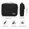 Picture of Electronics Bag, Jelly Comb Electronic Accessories Travel Cable Organizer Waterproof Cord Storage Bag for Cables, iPad (Up to 11''),Power Bank, USB Flash Drive and More (Black, 12.9in)