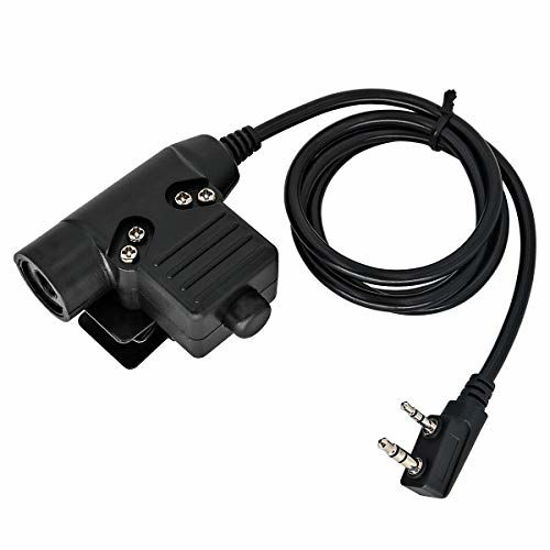 Picture of TAC-Sky U94 PTT System Adapter 2 Pin 7.0mm Plug Push to Talk for Kenwood/Baofeng Radio