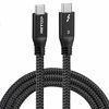 Picture of Thunderbolt 3 Cable 40Gbps (3FT), RIITOP 100W(20V 5A) TB3 USB-C 4.0 Charging&Data Braided Cord for DELL, Chromebook, eGpu, Gaming Box, Thunderbolt 3 Docking Station