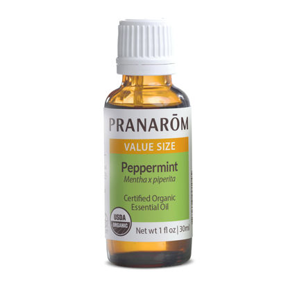 Picture of Pranarom - Peppermint Essential Oil, Peppermint Oil for Home, Pure Peppermint Oil for Diffusers, Organic Peppermint Oil for Aromatherapy, Certified Organic, 30mL