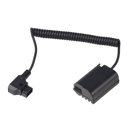 Picture of Hersmay Coiled D-tap to DMW-BLK22 Dummy Battery for Panasonic Lumix GH6, GH5 II, DC-S5, S5 II, S5 IIX Digital Cameras