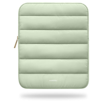 Picture of Vandel Puffy iPad Sleeve 9-11 Inch Tablet Sleeve, Green iPad Pouch for Women and Men, Cute iPad Air Sleeve, iPad Sleeve 11 Inch Tablet Case, 10 Inch Tablet Sleeve iPad Air, iPad Pro 11 Travel Case