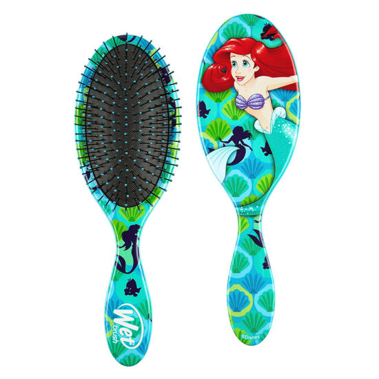 Picture of Wet Brush Disney Original Detangler Hair Brush - Ariel - Comb for Women, Men and Kids - Wet or Dry - Removes Knots and Tangles - Natural, Straight, Thick and Curly Hair - Pain-Free