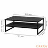 Picture of CAXXA 2-Tier Metal Laptop PC Monitor Stand Riser MAX 50 LBS Loading for Monitor, Printer,Black