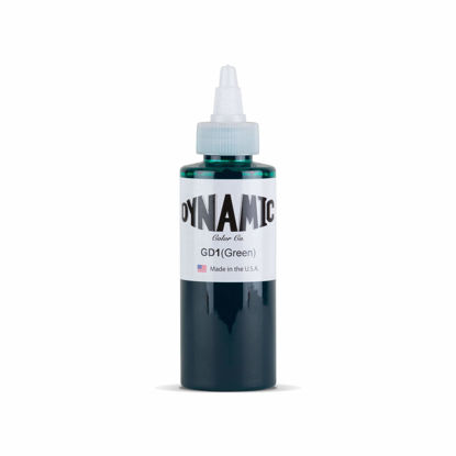 Picture of Dynamic Green Tattoo Ink Bottle 4oz