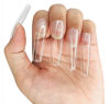 Picture of ALLKEM 500 pcs Soft Gel Clear Extra Long Square full cover Press on nails Refill Bag