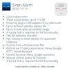 Picture of Smart Siren Alarm, Loud 110 dB, Wireless Alarm for Home Security/Intrusion/Burglar Alarm, Panic Alarm, Audible Alerts, Remote Control, Works with Alexa, Google, Home Assistant, IFTTT - Hub Required