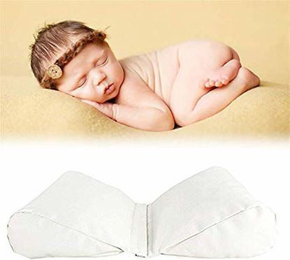 Picture of 2 PC Newborn Photography Butterfly Posing Pillow,Basket Filler & Positioner for Babies,DIY Newborn Professional Photography Prop White