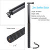 Picture of 79inch Long Selfie Stick for GoPro 11 10 9 8 7 6 5 Blcak 4 Silver Go Pro Max Session, DJI Osmo Action 2,AKASO,Insta360 One R Cameras, 45-200cm Extendable Pole Monopod