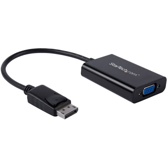 Picture of StarTech.com DisplayPort to VGA Adapter with Audio 1920x1200 DP to VGA Converter for Your VGA Monitor or Display (DP2VGAA)