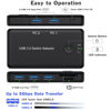 Picture of USB 3.0 Switch Selector,Dacimoac 2 Computers Sharing 3 USB Port and TF/SD Port,Suitable for Mouse Keyboard Printer TF/SD Card,Comes with Slideway for Fixing