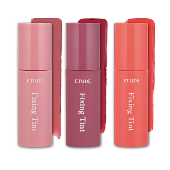 Picture of ETUDE Fixing Tint 4g | Long Lasting, High Pigmented Liquid Lipstick, Lip Stain, Waterproof, Lightweight matte finish, Full Coverage (Best Lip Kit (#5,#7,#9))