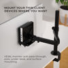 Picture of HumanCentric Thin Client Mount Bracket | Mount a Mini PC or Computer to a VESA Monitor Arm or Stand, Pole, or Under Desk or Surface