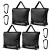 Picture of Easnwllim Heavy Duty Water Weight Bag Saddlebag Design 4 Pack Tripod Water Weight Bags for Backdrop Stand Photo Video Studio Lighting Stand (Black)