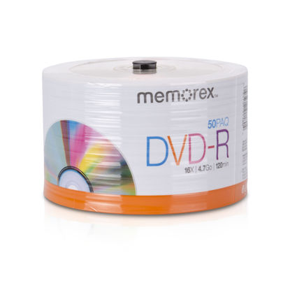 Picture of Memorex 32020031749 DVD-R 16x Eco Spindle Base Discs, 50 Pack