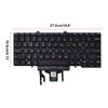 Picture of SUNMALL Replacement Keyboard with Backlit and Trackpoint Compatible with Dell Latitude 7400 3400 5400 7410 5401 NOT Fit for Latitude 7400 2-in-1 Black US Layout