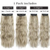 Picture of 4PCS Synthetic Hair Warm Ash Blonde Highlights Bleach Blonde Clip in Hair Extensions Blonde Highlights Thick and Full Hair Extensions(Warm Ash Blonde Highlights Bleach Blonde)