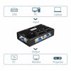 Picture of KVM Switch VGA, MT-VIKI 4 Port KVM Switch for 4 Computers Share One Monitor Keyboard Mouse Printer, 3 USB 2.0 Hub, Included 4 VGA KVM Cables